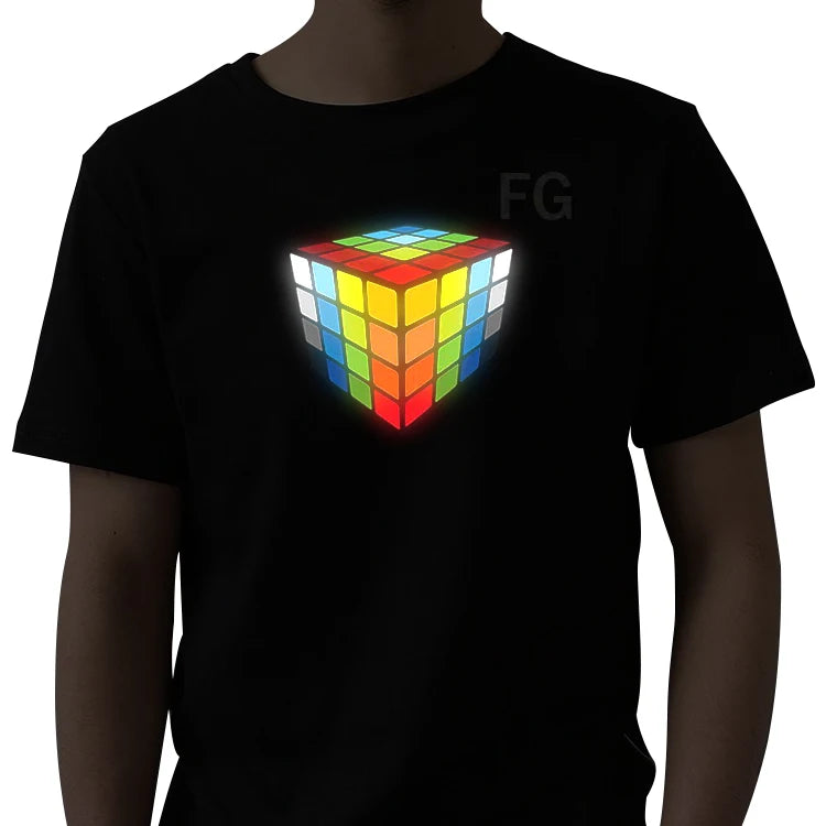 Hot Selling Factory Supply El  Led Flashing Programmable Led t Shirt