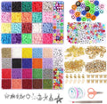 Jibaizhao 2024 Hot Selling 24 Color Ceramic Clay Porcelain Round Mixed Color Seed Beads DIY Bracelet Necklace Handmade Set Box