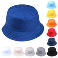 Wholesale Unisex 100% Cotton Sun Bucket Hats Reversible Solid Color Quick Shipping Stock Available