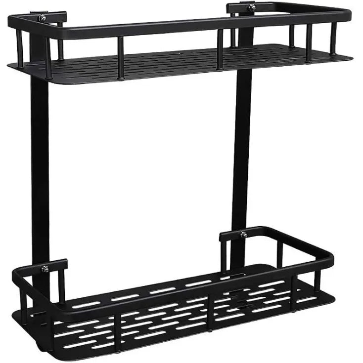 No Drilling 2 Tier Shower Caddy Shelf for Bathroom Organizer