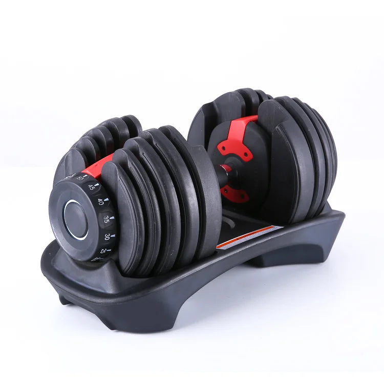 2023 Best Selling Adjustable 24kg-40kg Gym Equipment Portable Solid Iron Free Weights Best Strength Training Dumbbell Set
