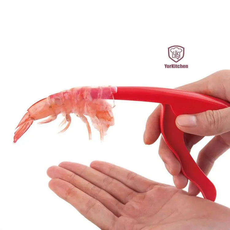Curved Plastic Prawn Peeler for Shellfish Fruit & Vegetable Tool for Shrimp & Seafood Shelling