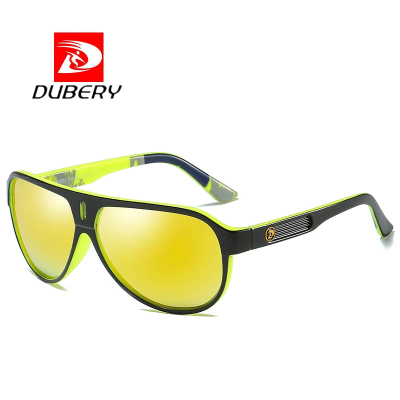 DUBERY 2026 Designer Oversized Sunglasses High Quality Unisex Silver & Tea Frame Factory Wholesale for Men & Women