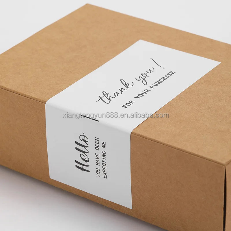 Strong Adhesive Sticker Custom Box Bag Labels Proof Food Packaging Seals Waterproof Sealing Stickers