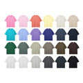 Factory Price New Trendy Arrival Solid Color 100% Cotton 275g Oversized Tshirt Custom Logo High Street Wear Plus US Size T-Shirt