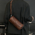 2024 Korean Cross Body Pouch Pu Leather Sport Side Chest Sling Crossbody Luggage Travel Shoulder Messenger Bag for Men Women's