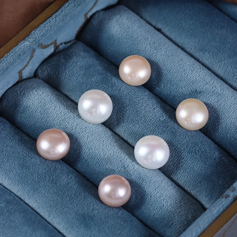 6-7mm 4A Grade Natural Freshwater Pearl Earrings Classic and Versatile with S925 Pure Silver Needle Timeless Elegance Purity