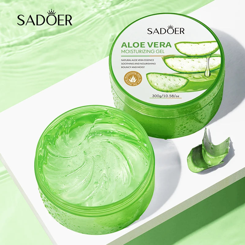 SADOER Best Hydrating Moisturizing Soothes Protects Skin Firming Big Bottle Organic OEM ODM Face Cream for Aloe Vera Gel