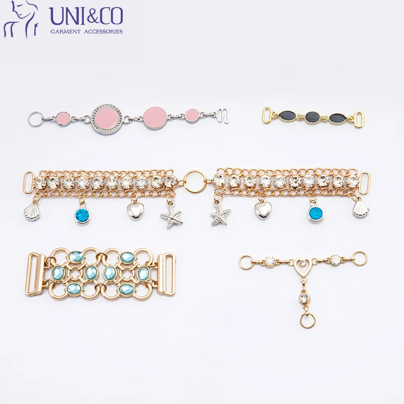 Luxury Multi-Design Durable Zinc Alloy Fashionable Bikini Beachwear Swimwear Chain Accessories for Women