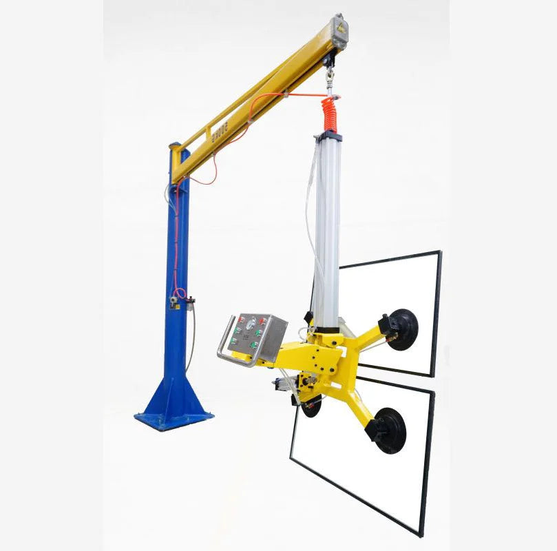 Customization Glass Cantilever Crane with Lifting Sucker 260KG and CNC Cutting Table