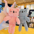 Australian Cute Toy Animal Keychain Car Key Chain Backpack Pendant Koala Doll Stuffed Charm Plush Keyring Backpack Accessories