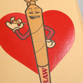 Happy Birthday Kraft Paper Greeting Card with Envelope Custom Special Gift Card for Cigarettes for Valentine's Day