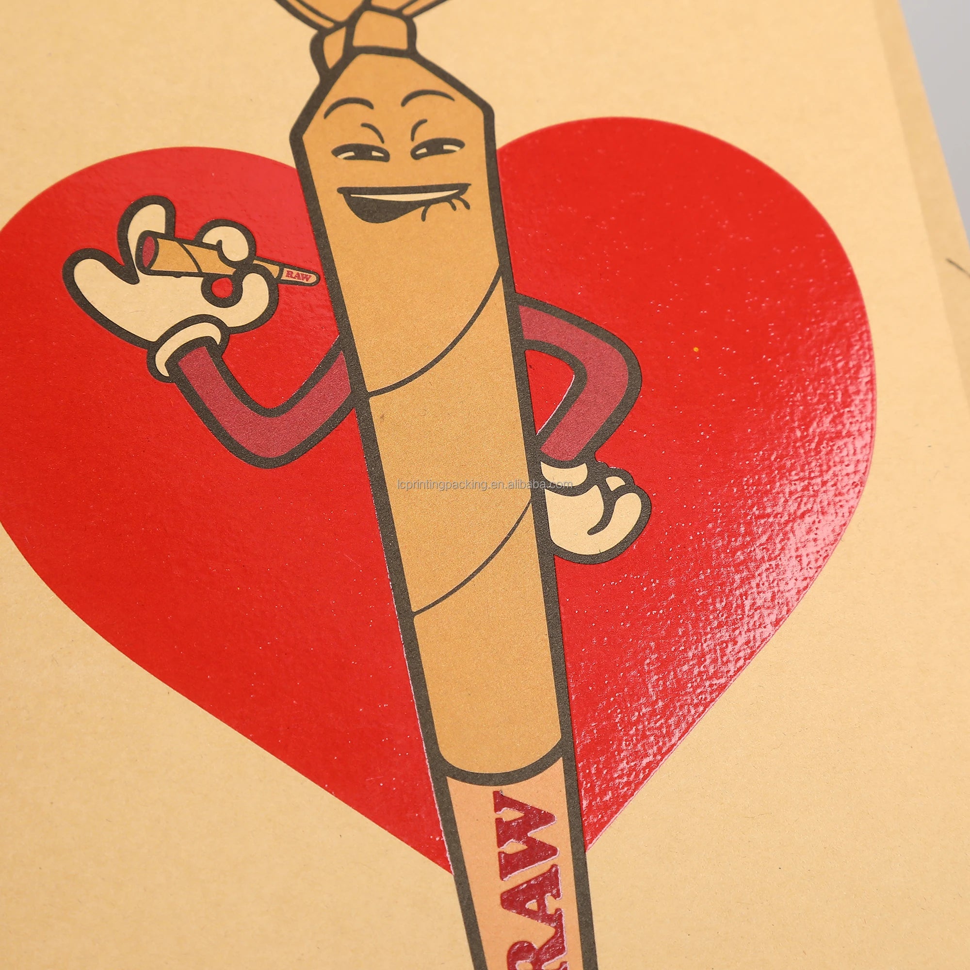 Happy Birthday Kraft Paper Greeting Card with Envelope Custom Special Gift Card for Cigarettes for Valentine's Day