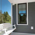 LAW-SH1 Modern Aluminum Alloy Single-Hung Replacement Windows Vertical Opening Soundproof Heat Insulation Customizable Sizes