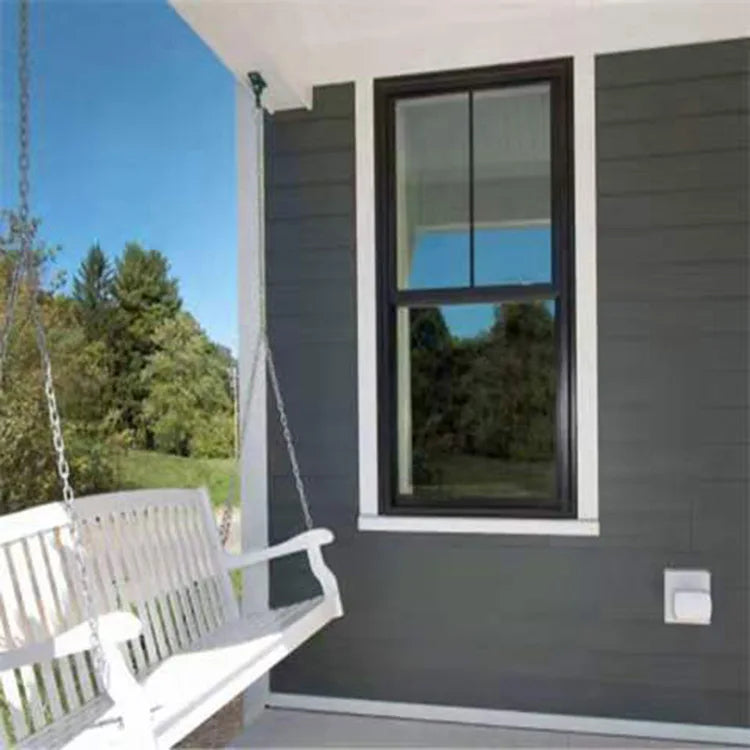 LAW-SH1 Modern Aluminum Alloy Single-Hung Replacement Windows Vertical Opening Soundproof Heat Insulation Customizable Sizes