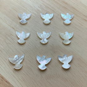 New Arrival Hot Selling Fashion Diy Jewelry Shell White Peace Bird Loose Beads