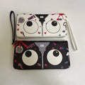 A126 Fashion Unique Big Eye Theme Long Zipper Cute Wristlet Cartoon Zipper Purses Wallet for Women