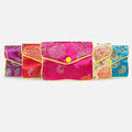 Chinese Style Silk Purse Pouch Multi-Color Embroidery Jewelry Packaging Pouch for Necklace Rings Earring Bracelet Gift