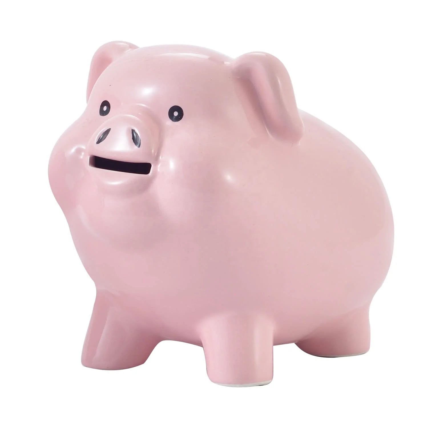 Cute Handmade pink Ceramic Piggy Bank No Exit Design for Child Gifts Home Decoration Saving Money Box
