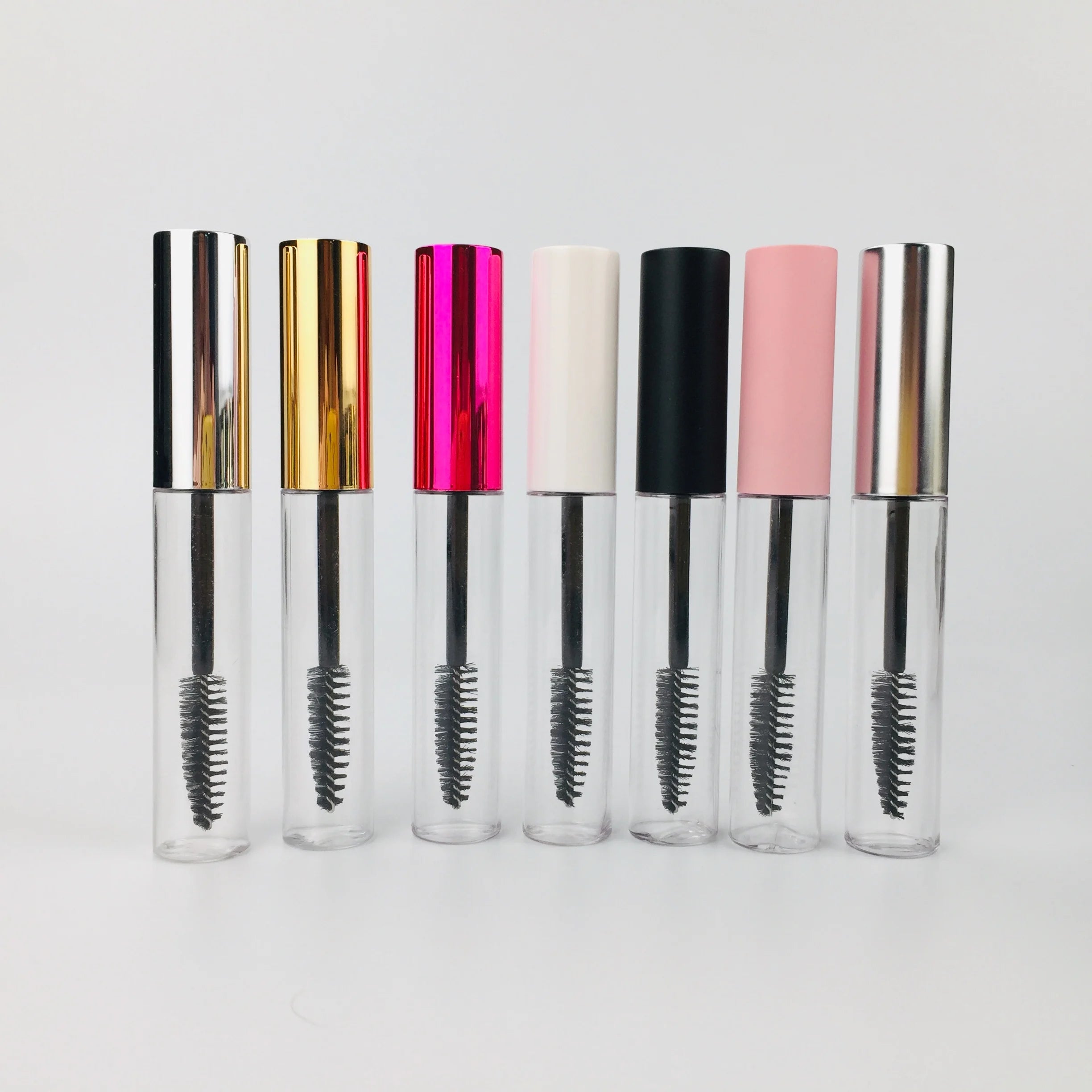 Lip Gloss Tube 10ml 16x105mm Eyeliner Vials Mascara Wand Tube Cosmetic Lipstick Gold Plastic Clear Empty Matte White Black Pink