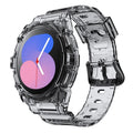 Luxury Transparent Strap + Case for for Watch 5 4 40mm 44mm TPU + Stainless Steel Sport Band Soft Bracelet Watchband