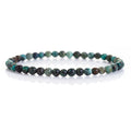 4mm Africa Turquoise Beaded Natural Stone Bracelet ST158
