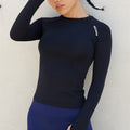 Comfortable Lightweight Seamless Print Casual Slim Fit Fitness Sport Running Athletic Workout Gym Yoga Top Sleeves for Women