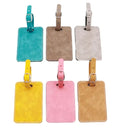 PVC Travel Luggage Bag Tag Plastic Soft DIY Handbag Jeans Irregular Overcoat Logo Pattern Pcs Artwork Design Package Material