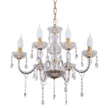 Hot  Gold/Silver  Layer Luxury Chandelier Multi Head Hanging Pendant Acrylic Crystal Chandelier for Wedding Ceiling Decoration