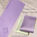 2022 New Upgraded Coconut Fiber PU Foldable Travel Yoga Mat
