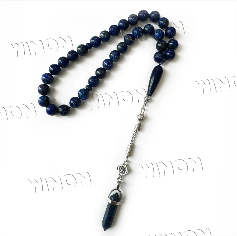 Natural Stone 10mm 33pcs Muslim Rosary Bead Islam Prayer Beads Tasbih Misbaha Tasbeeh Subha Islamic Gifts Tasbeeh