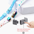 2025New Lazy Elastic Shoelace Colorful Metal Button Press Buckle Flat Sneakers Shoelaces No Tie Elastic Shoelaces