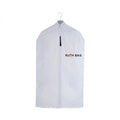 Ruthbag Fashionable White Washable Cotton Garment Storage Bag Zippers 10L Capacity Organdie Pocket Protects Evening Dresses