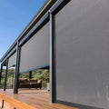2025 New Sun Shading Automatic Blinds Motor Curtains Windproof Roller Blinds for Balcony Motorized Window Outdoor Fabric