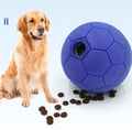 Dog Ball Leakage Food Ball Puzzle Football Pattern Sound Vocal Squeaky Bite-Resistance  Interactive Dog Chew Toy Ball