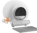 PP Luxury Large Automatic Self-Cleaning Cat Litter Box Smart Plastic Toilet with Odor Control Made Tofu