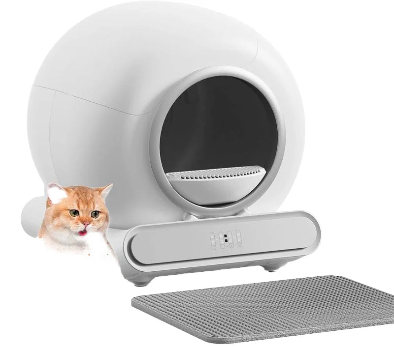 PP Luxury Large Automatic Self-Cleaning Cat Litter Box Smart Plastic Toilet with Odor Control Made Tofu