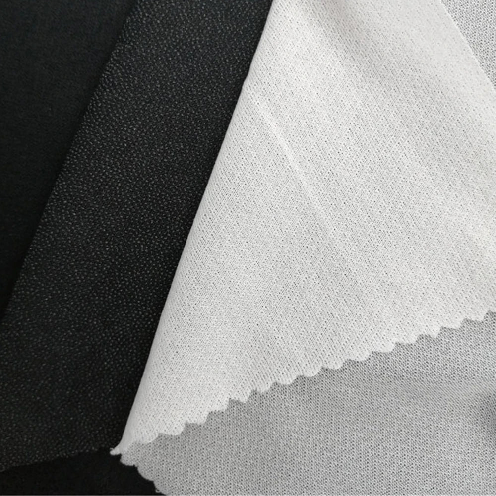 Eco-friendly Custom Plain Twill Fusible Woven Interlining Lining Polyester Garment Interlining