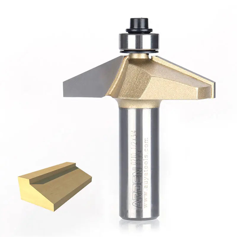 Arden 1/2 25/ 30 Degree Slotting Cutter Router Bit CNC Trimming Milling Cutter for Woodworking Woodworking Tools 10210198