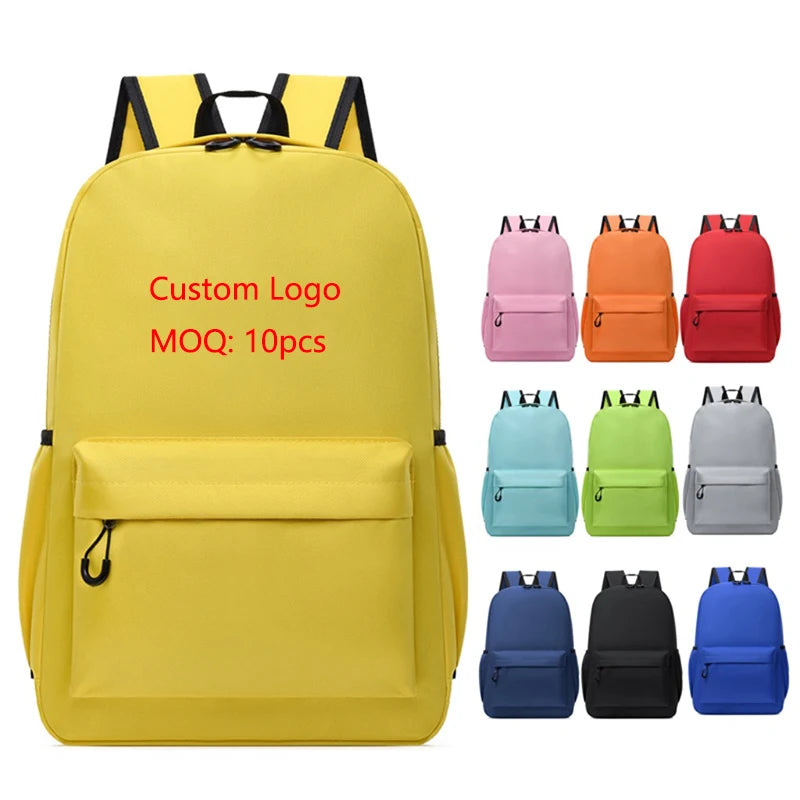 Wholesale Children Promotional Gifts Back Pack School Bags 2025 Utility Outdoor Lightweight Oxford Custom Backpack With Logo