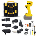 APTS Multi-Function 7pcs Cordless Power Tools Combo Kit New Dew Brushless Motor Tools Set with Hard Case Packaging