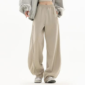Wholesale OEM Fashion Custom Casual High Waist Long Straight Womens Trousers Pants