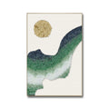 Sea Glass Decorative Picture Mixed Media Abstract Wall Art Gradient Interior Wall Decoration Abstract Wall Painting