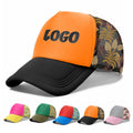 Wholesale Custom Logo 5 Panel Trucker Hats Manufacturer Two Tone Flower Structured Crown High Profile Mesh Snapback Caps