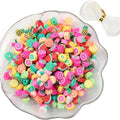 Wholesale 10mm Mother's Day Love Polymer Soft Clay Porcelain DIY Handmade Necklace Bracelet Jewelry Loose Beads Mixed Color