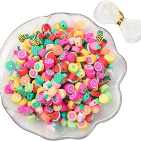 Wholesale 10mm Mother's Day Love Polymer Soft Clay Porcelain DIY Handmade Necklace Bracelet Jewelry Loose Beads Mixed Color