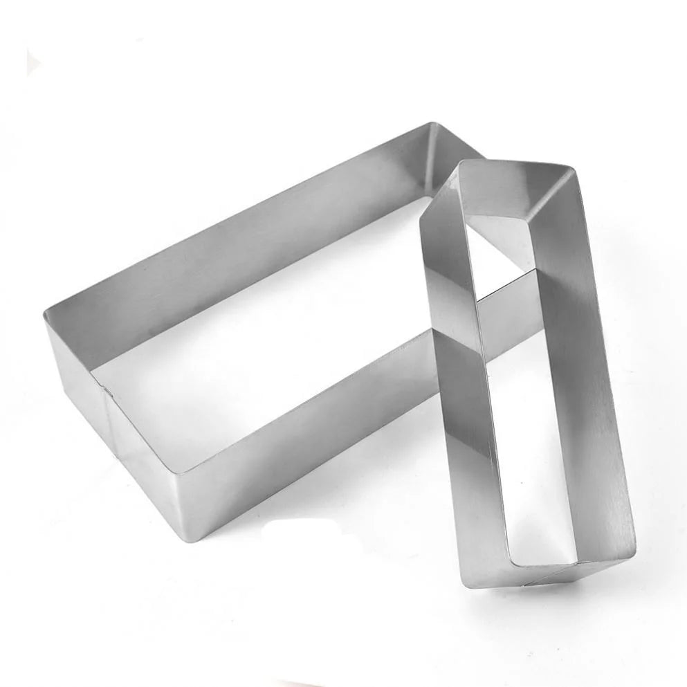 Stainless Steel Various Size  Rectangular Mousse Ring Set Cake Mold Baking Tools Ring Baking Pan Square Baking Rings