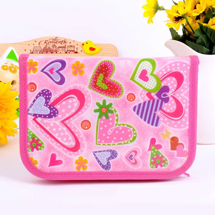 New Creative Multi-Functional Canvas Pen Bag Cute Student Pencil Case Customized Wholesale Sweet Stationery Design Fabric