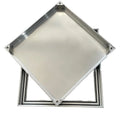 Suditek Aluminum Recess Manhole Cover Pool 3/5mm Thick Silver Color Engineer Grade Visibility Laser Custom Logo Easily Outdoor