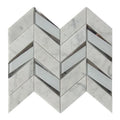 White Natural Stone Marble Herringbone Mosaic Tiles for Floor and Kitchen Bathroom Backsplash